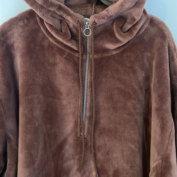 Express One Eleven Super Soft Quarter Zip Hoodie - Picture 2 of 6